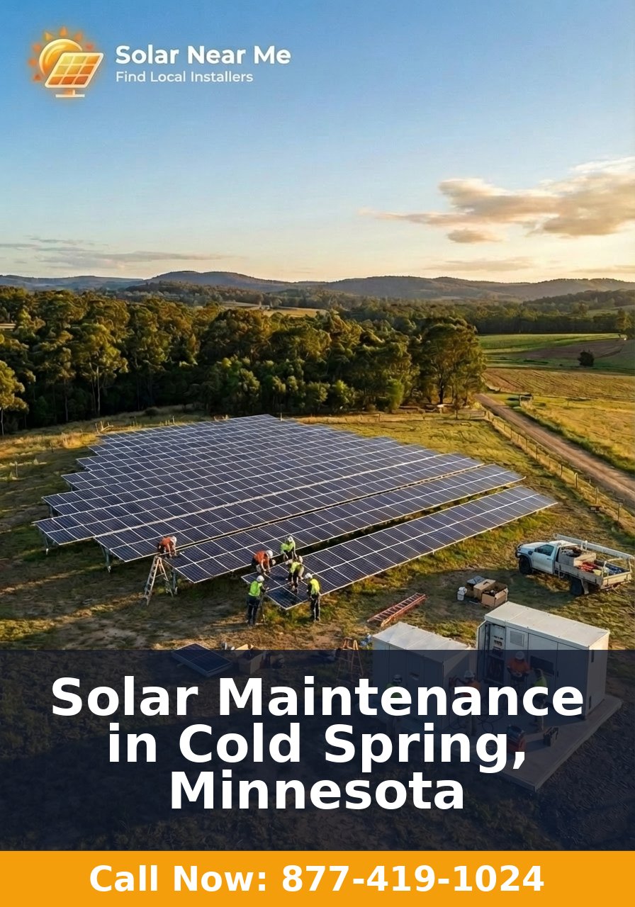 Solar Maintenance in Cold Spring, Minnesota
