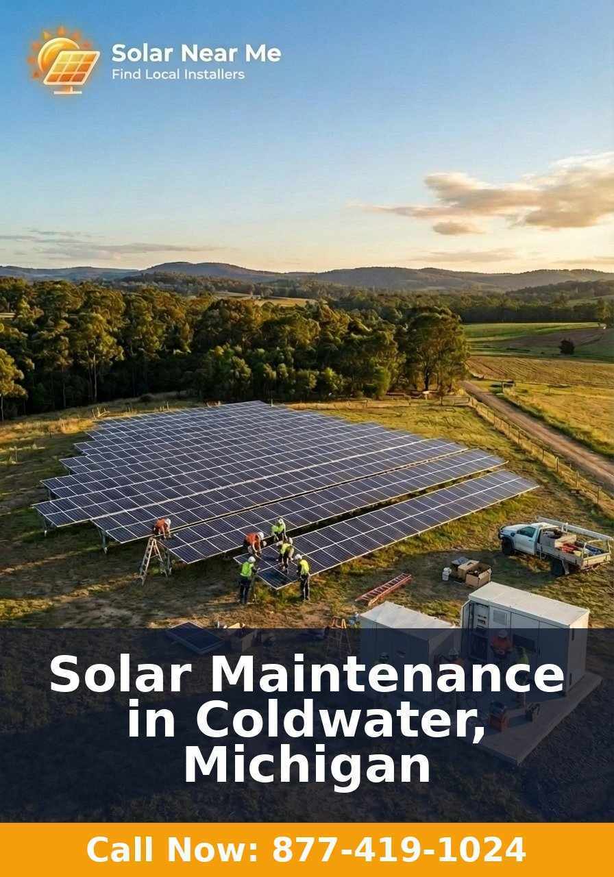 Solar Maintenance in Coldwater, Michigan