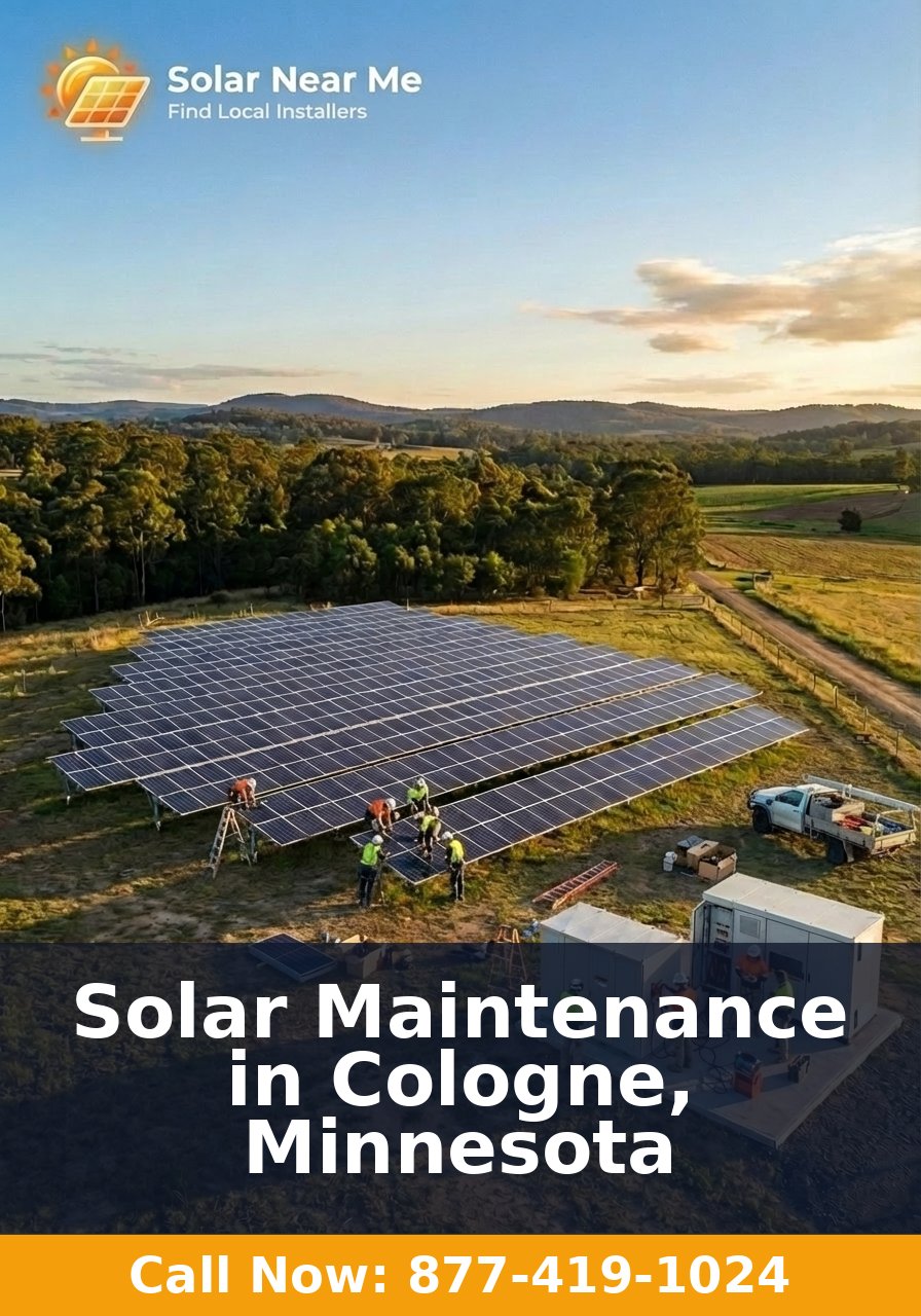 Solar Maintenance in Cologne, Minnesota