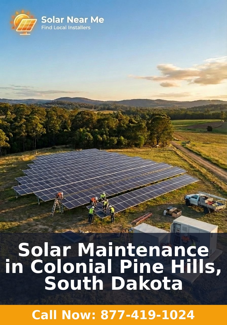 Solar Maintenance in Colonial Pine Hills, South Dakota