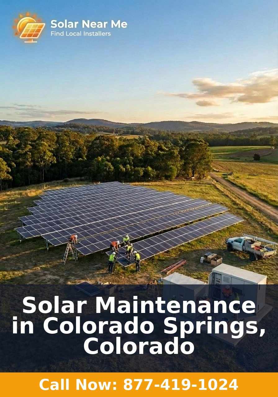 Solar Maintenance in Colorado Springs, Colorado
