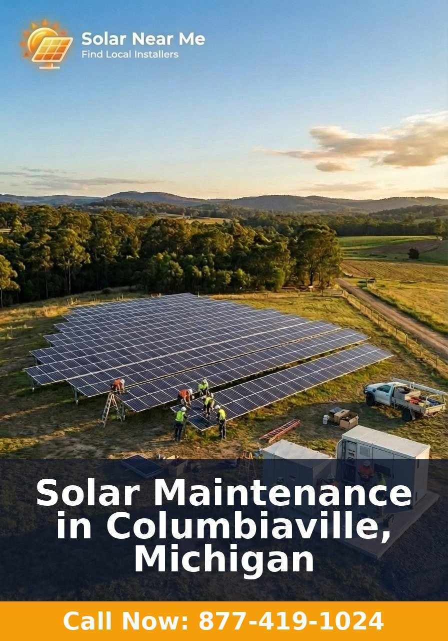 Solar Maintenance in Columbiaville, Michigan