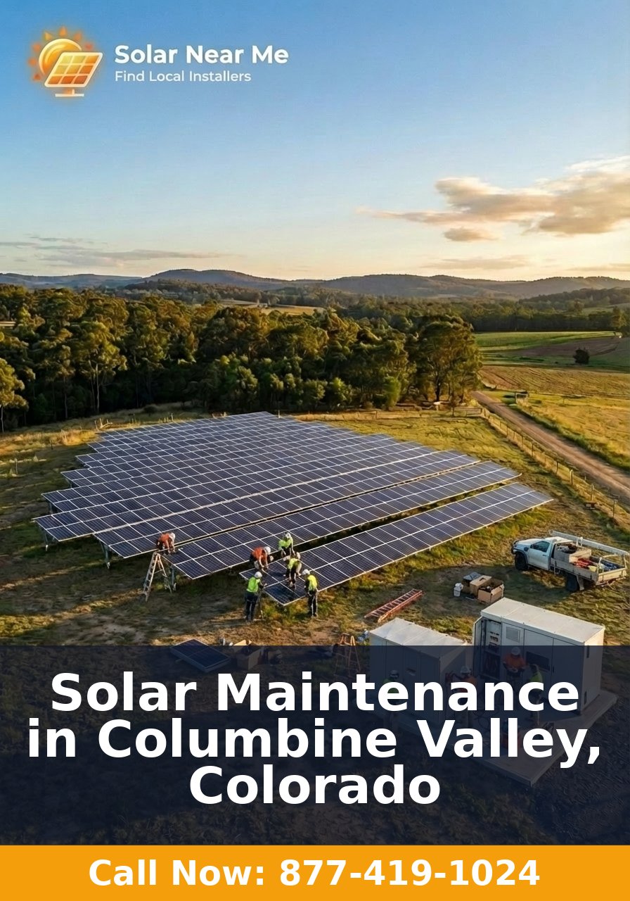 Solar Maintenance in Columbine Valley, Colorado