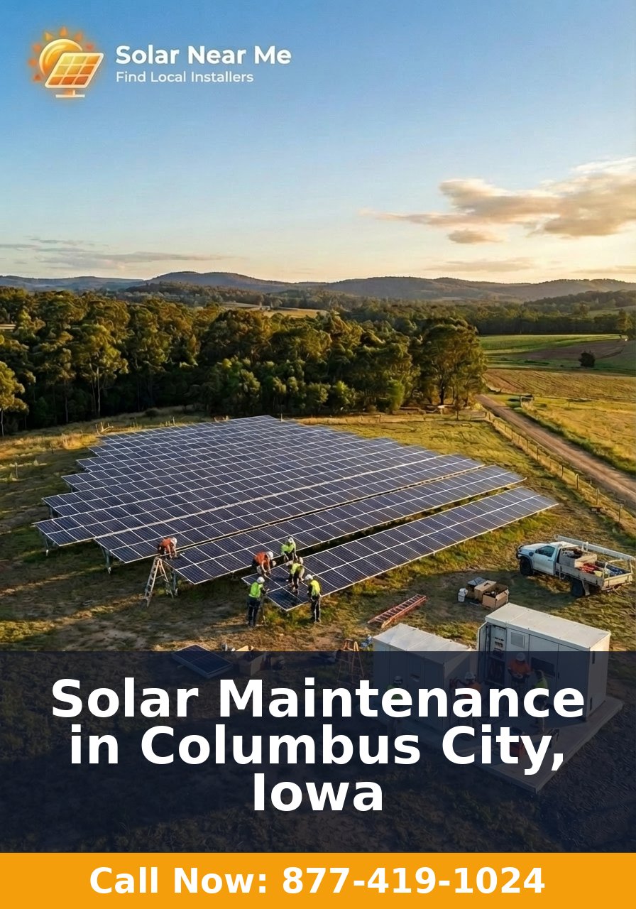 Solar Maintenance in Columbus City, Iowa