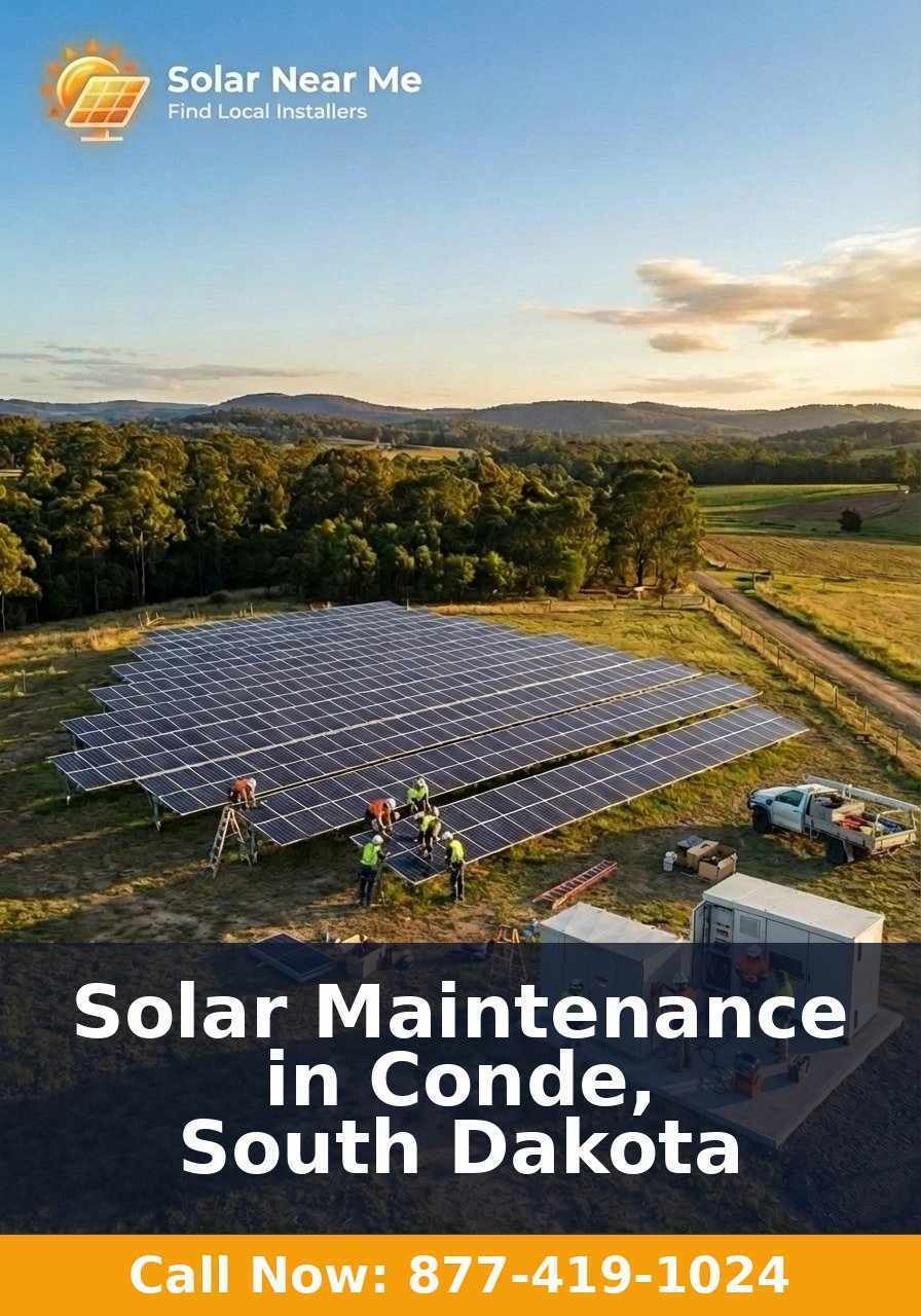 Solar Maintenance in Conde, South Dakota
