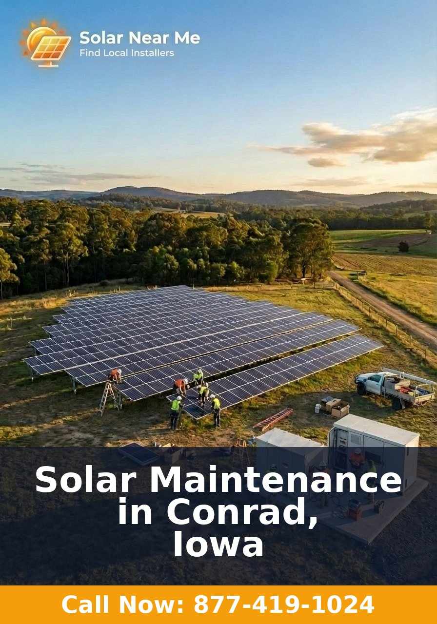 Solar Maintenance in Conrad, Iowa
