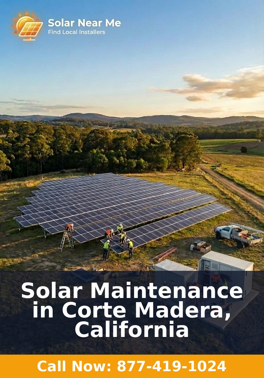 Solar Maintenance in Corte Madera, California
