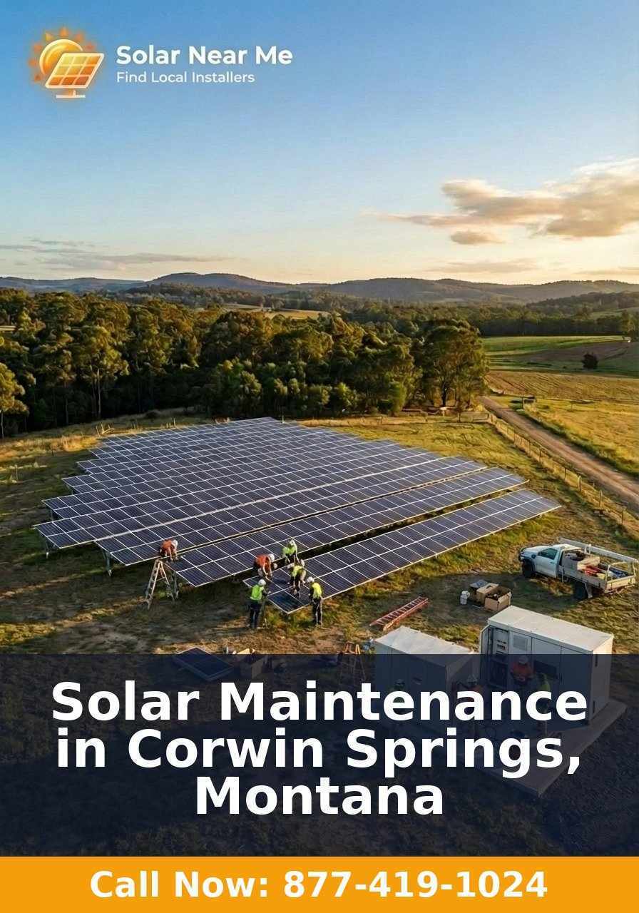 Solar Maintenance in Corwin Springs, Montana