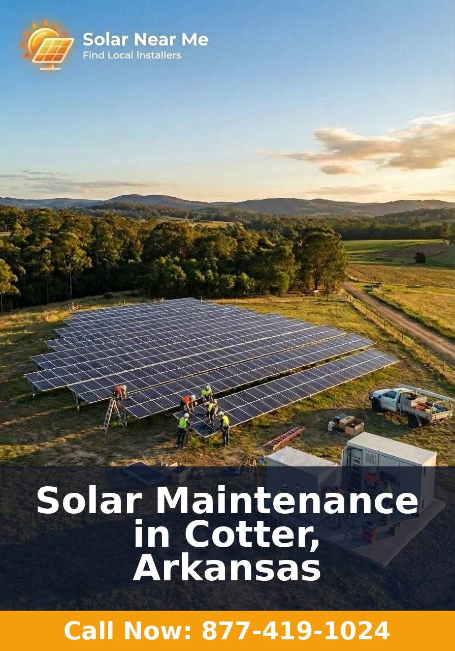Solar Maintenance in Cotter, Arkansas