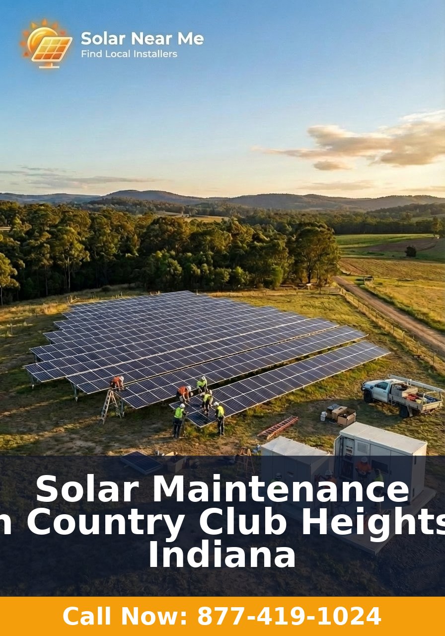 Solar Maintenance in Country Club Heights, Indiana
