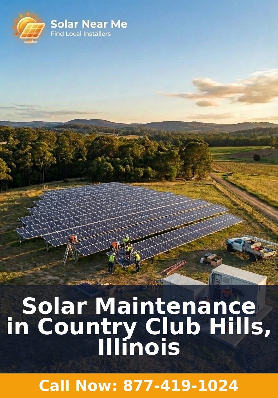 Solar Maintenance in Country Club Hills, Illinois