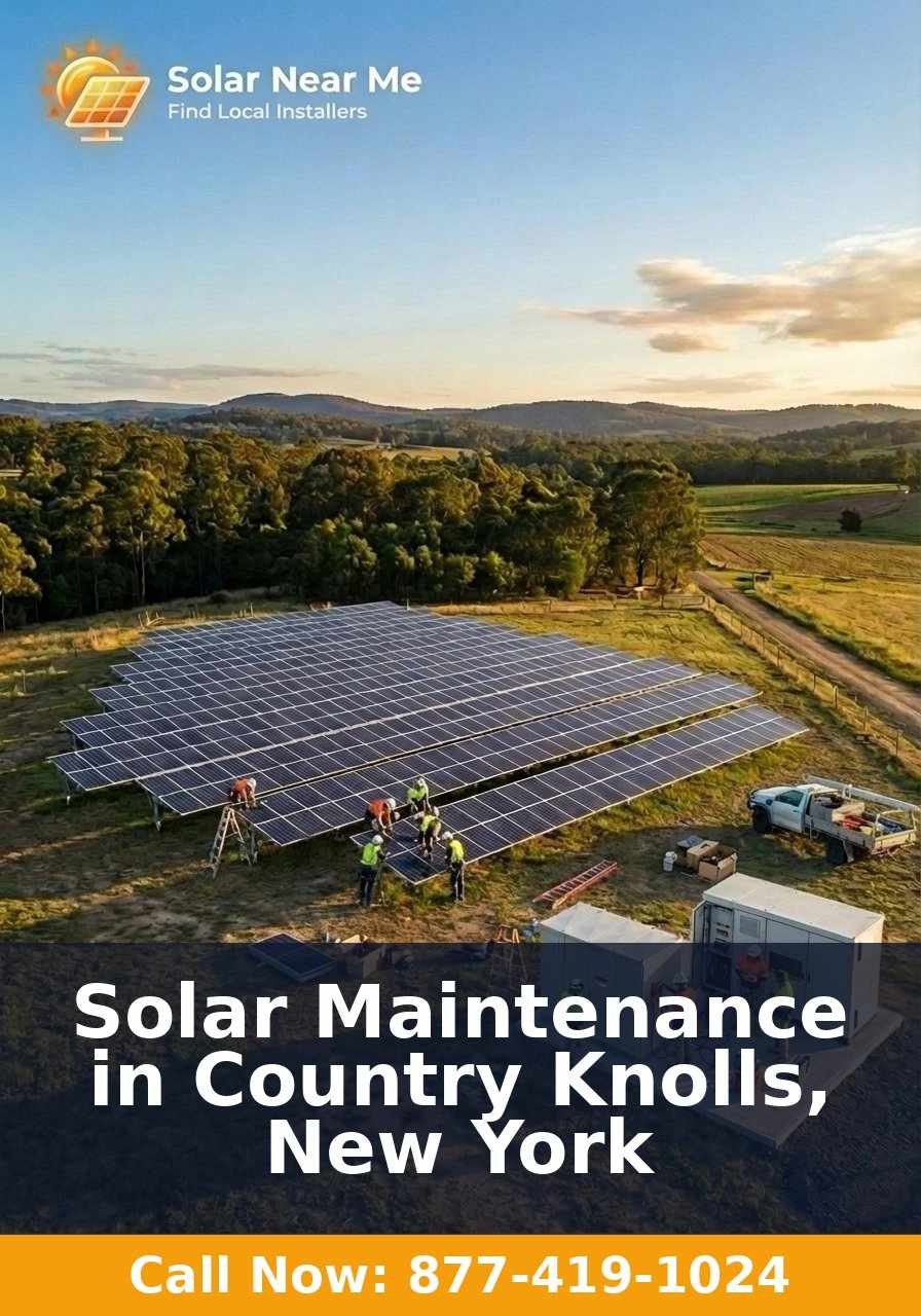 Solar Maintenance in Country Knolls, New York