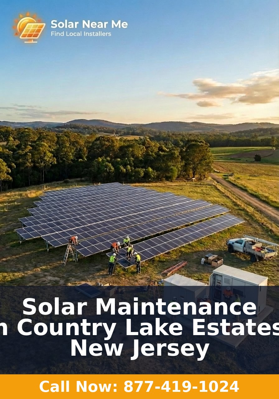 Solar Maintenance in Country Lake Estates, New Jersey