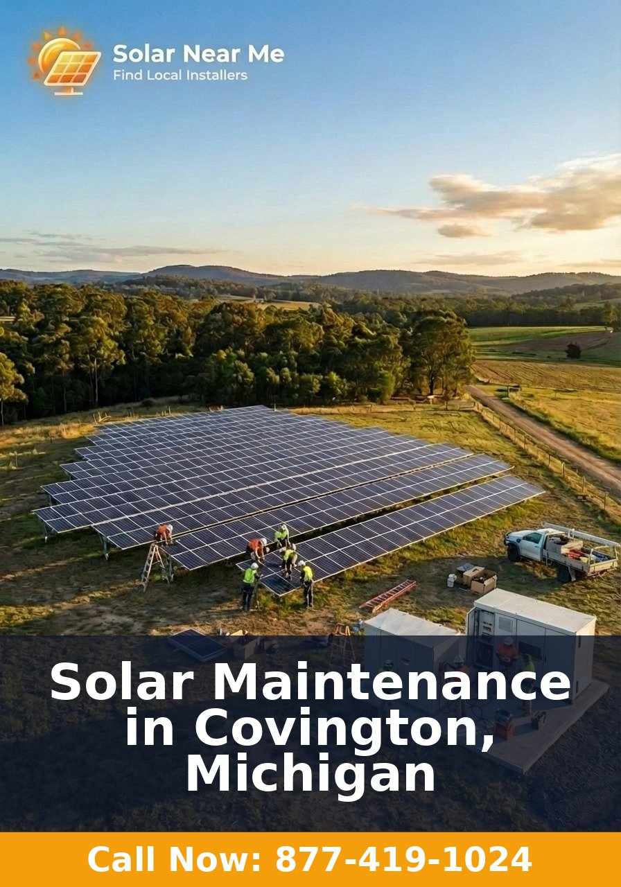 Solar Maintenance in Covington, Michigan
