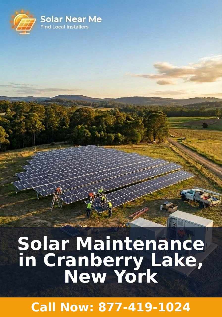 Solar Maintenance in Cranberry Lake, New York