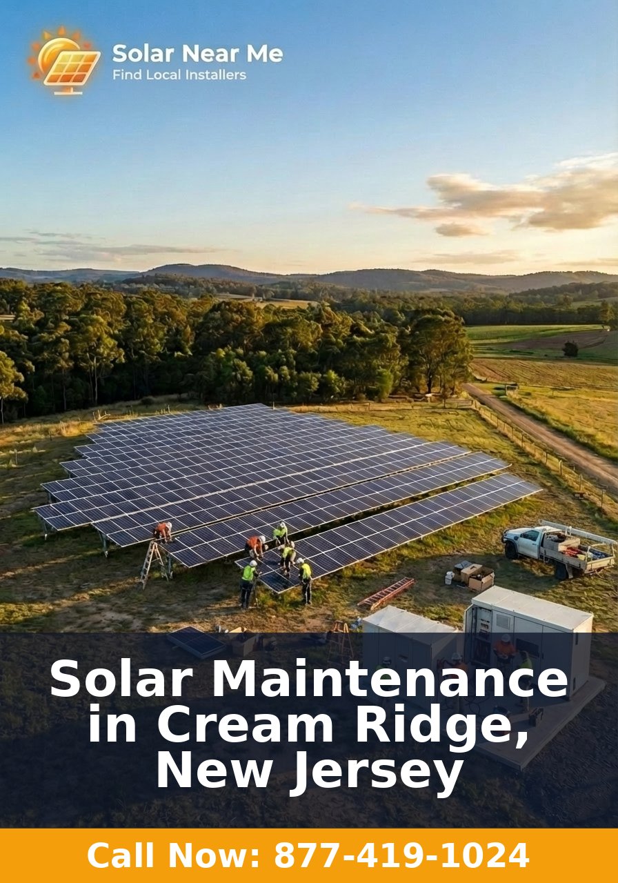 Solar Maintenance in Cream Ridge, New Jersey