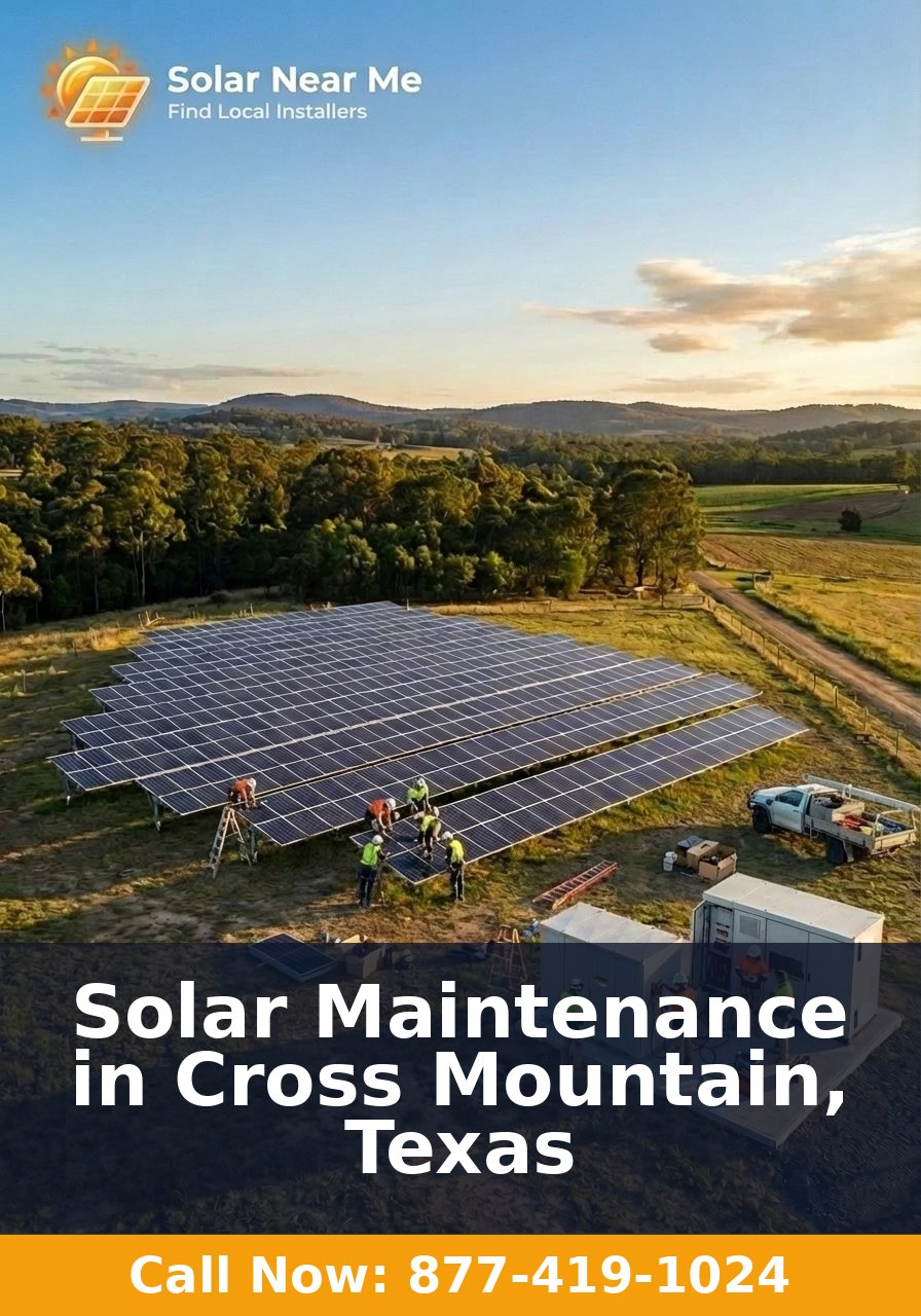 Solar Maintenance in Cross Mountain, Texas