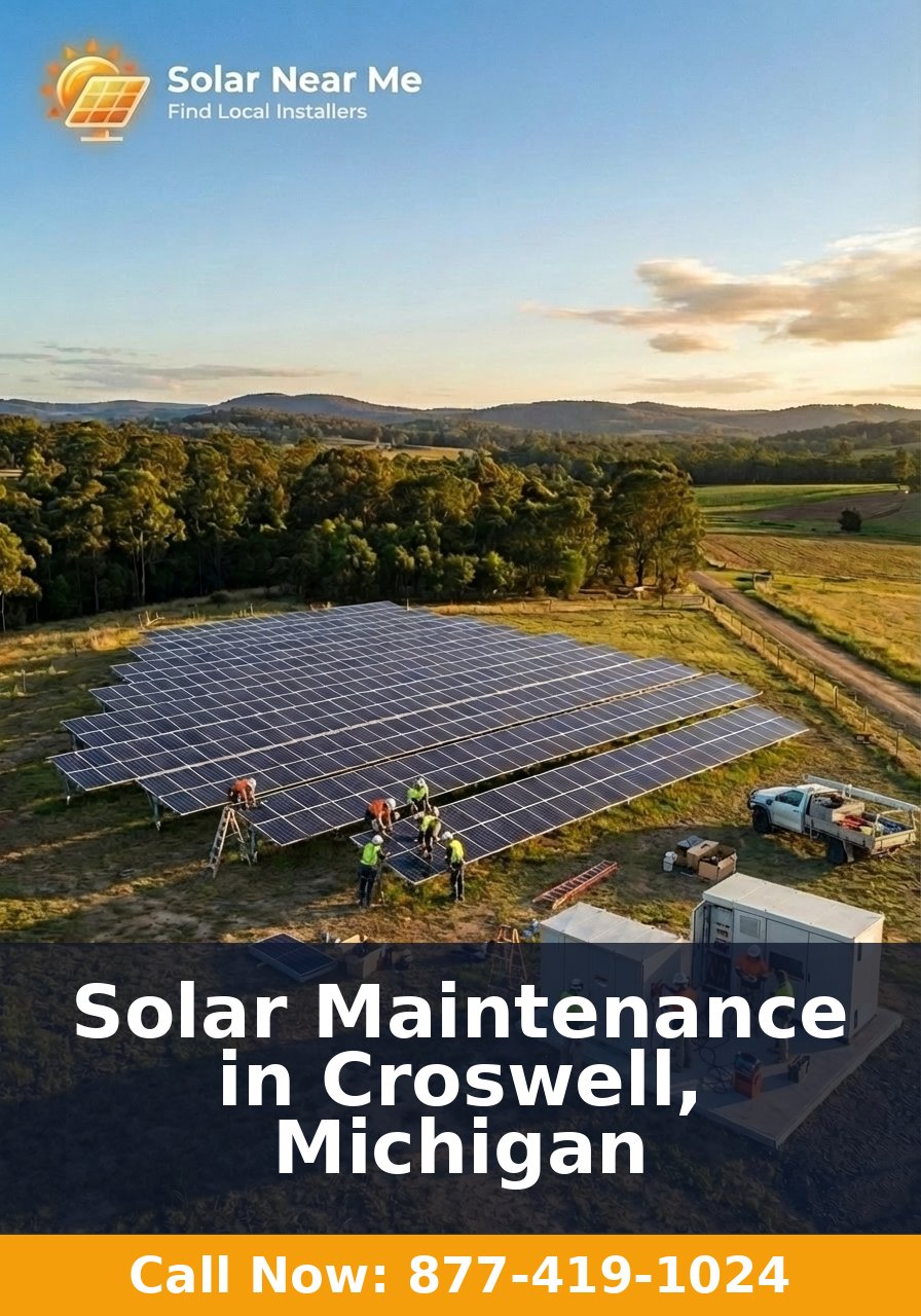Solar Maintenance in Croswell, Michigan