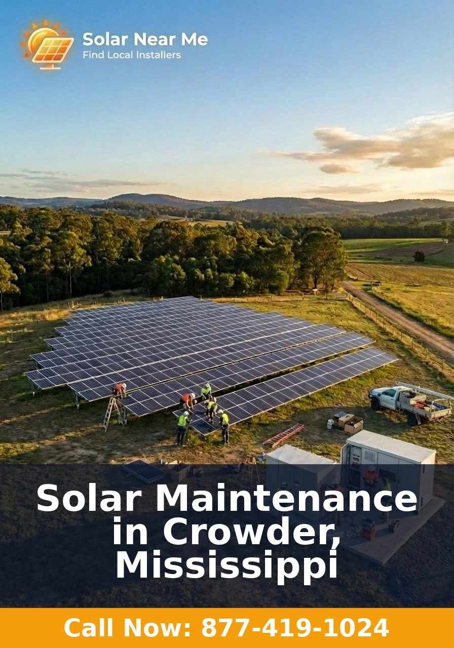 Solar Maintenance in Crowder, Mississippi