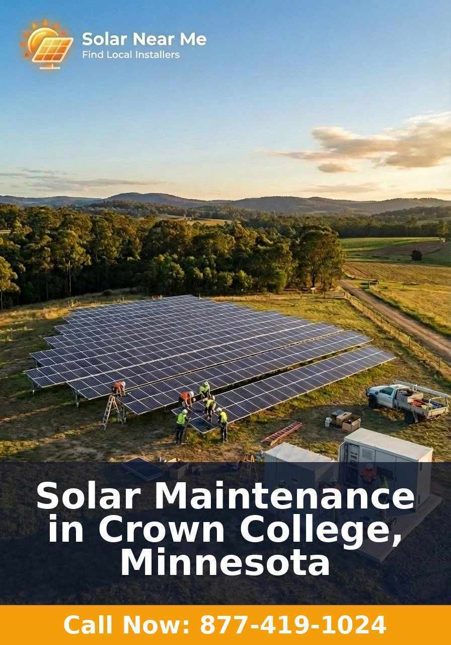Solar Maintenance in Crown College, Minnesota