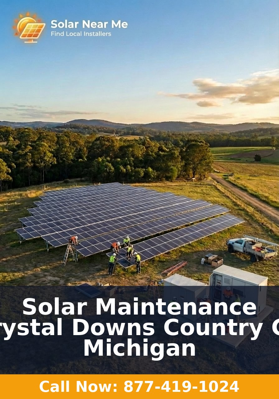 Solar Maintenance in Crystal Downs Country Club, Michigan