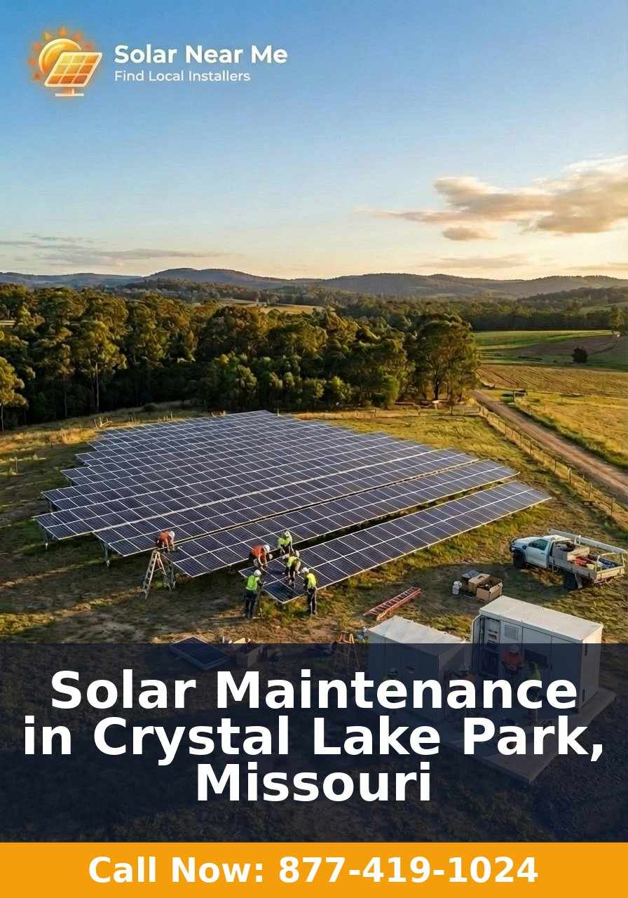 Solar Maintenance in Crystal Lake Park, Missouri