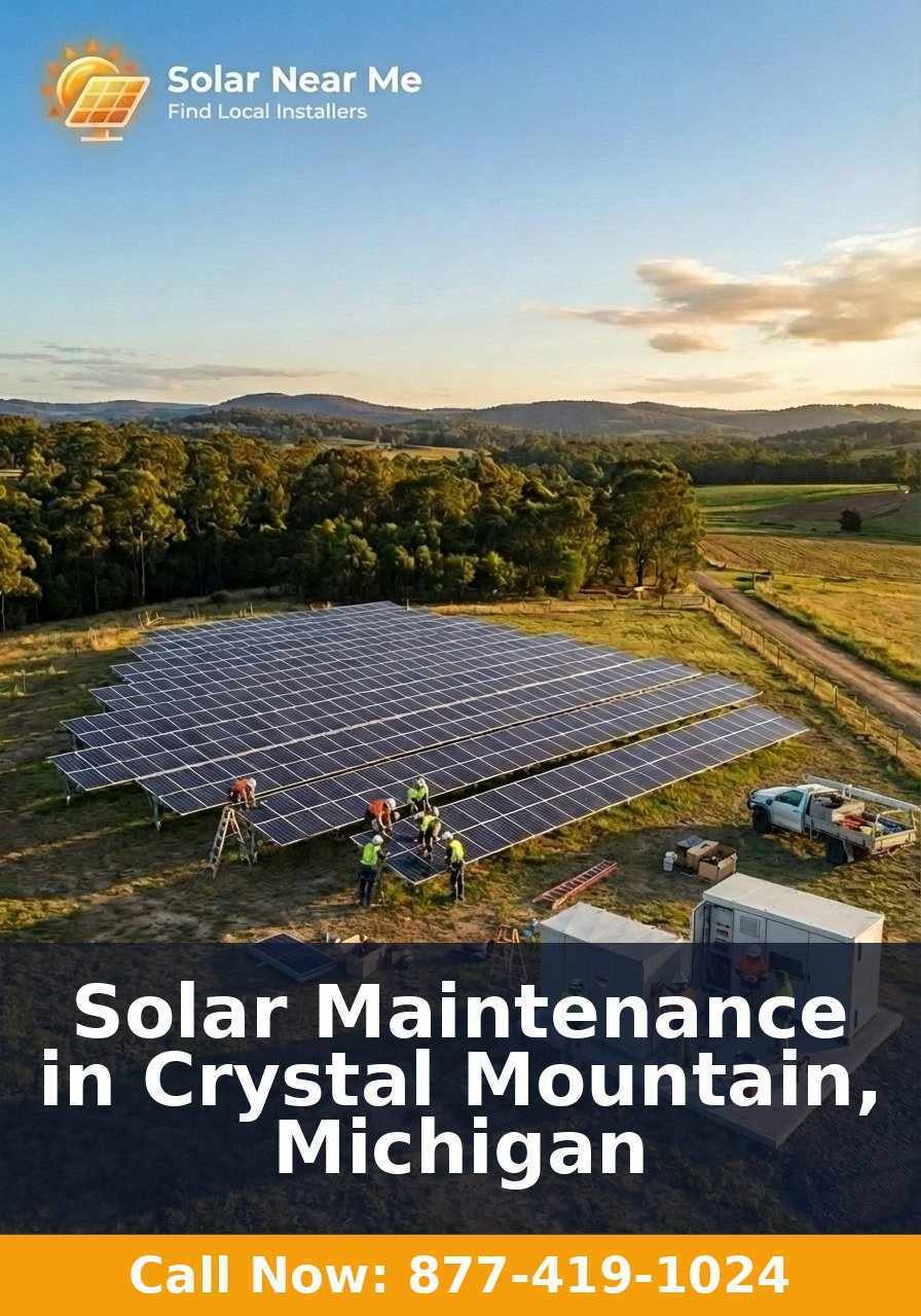 Solar Maintenance in Crystal Mountain, Michigan