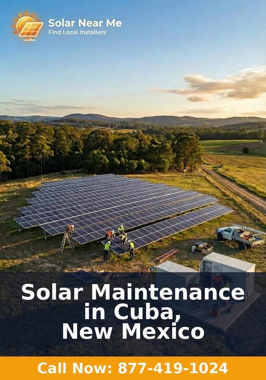 Solar Maintenance in Cuba, New Mexico