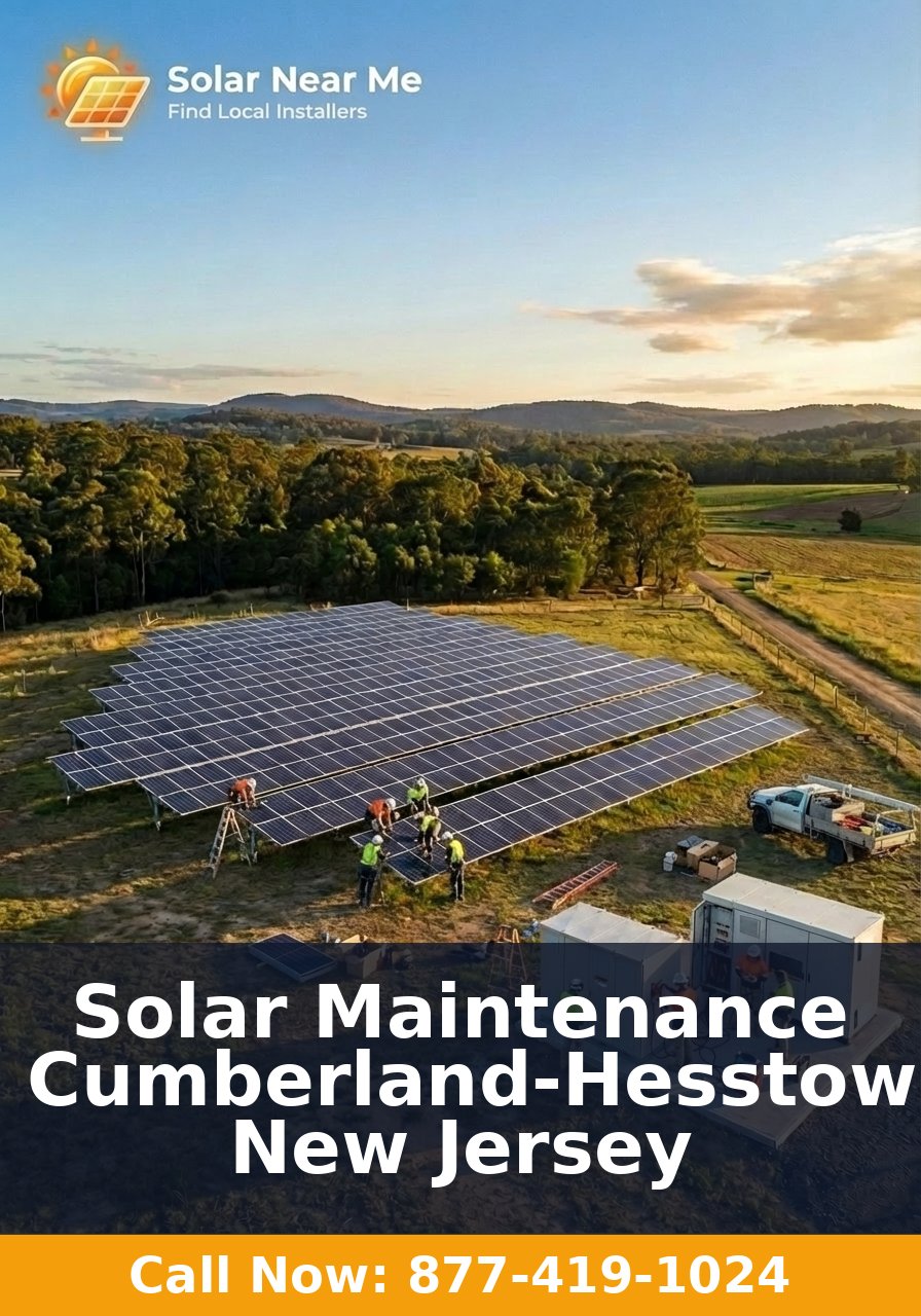 Solar Maintenance in Cumberland-Hesstown, New Jersey