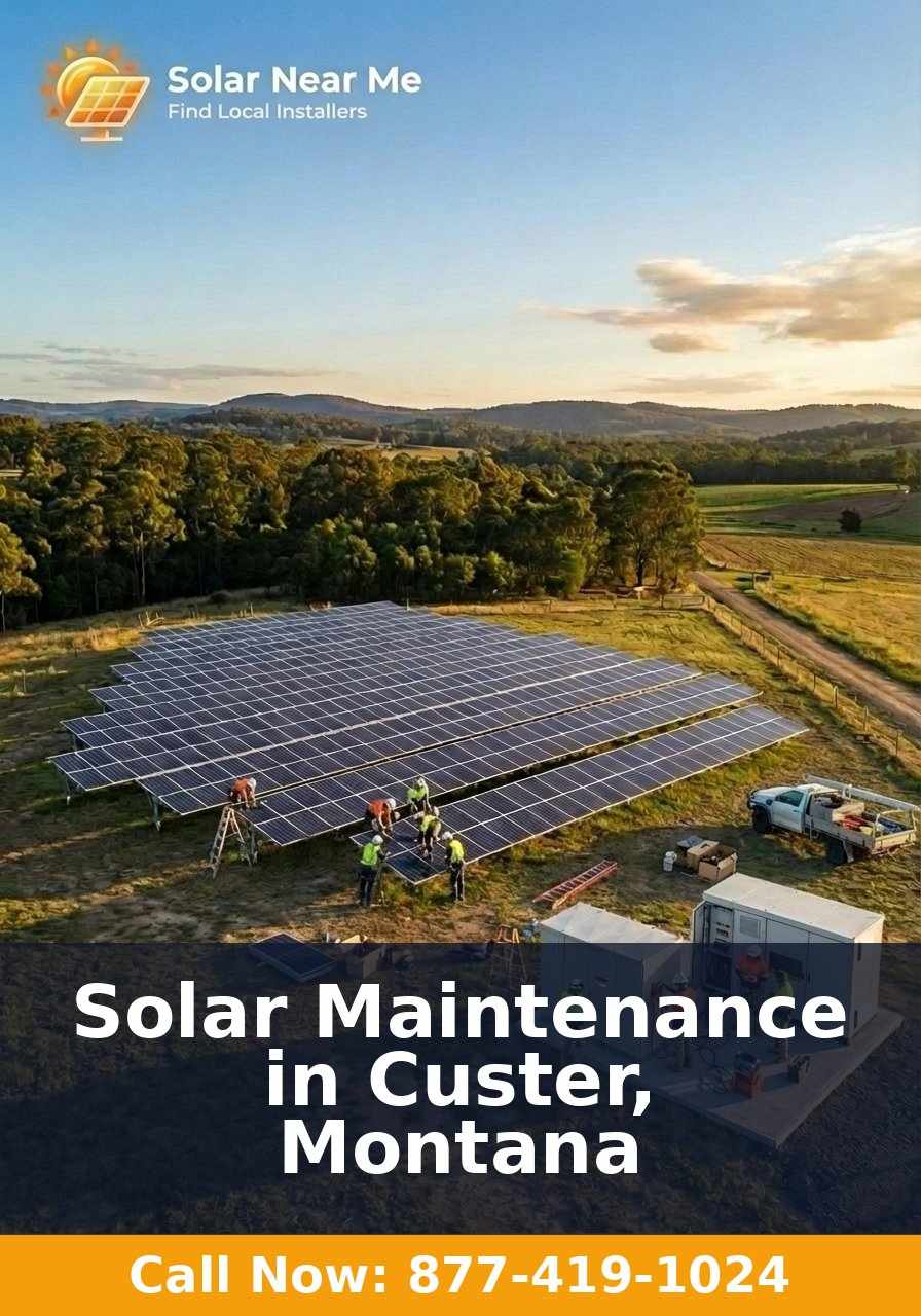 Solar Maintenance in Custer, Montana