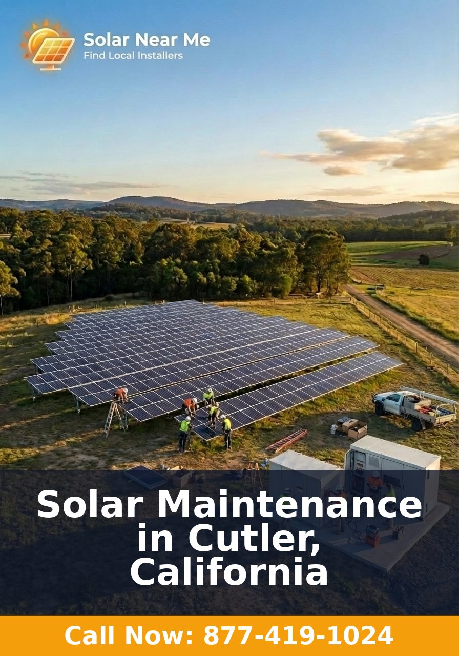 Solar Maintenance in Cutler, California