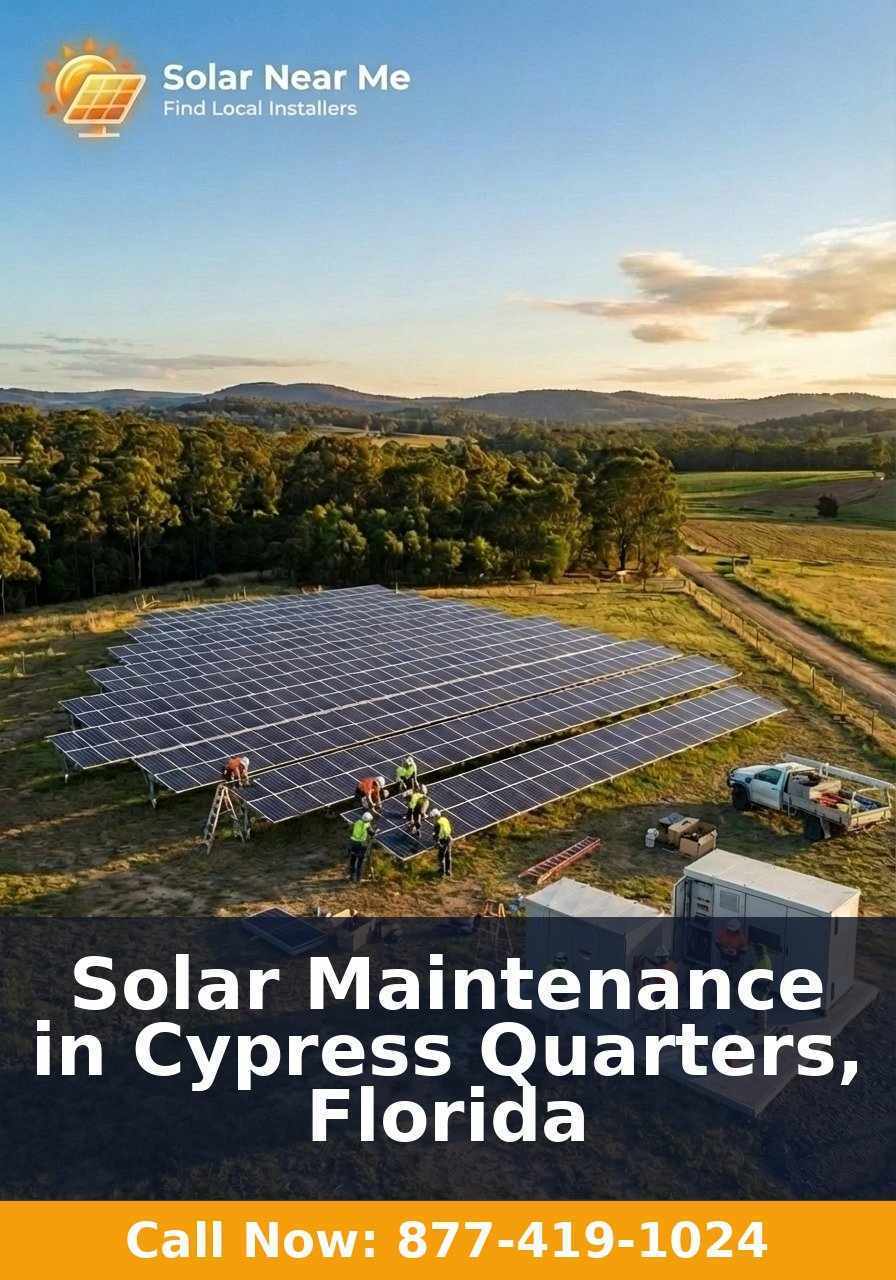 Solar Maintenance in Cypress Quarters, Florida