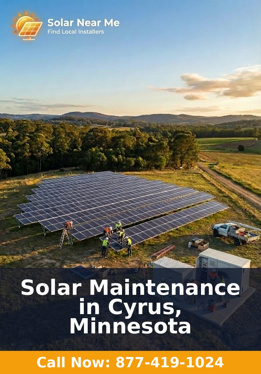 Solar Maintenance in Cyrus, Minnesota