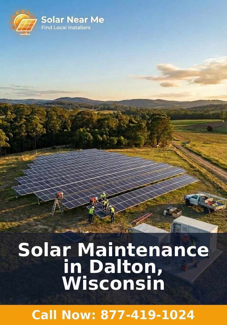 Solar Maintenance in Dalton, Wisconsin