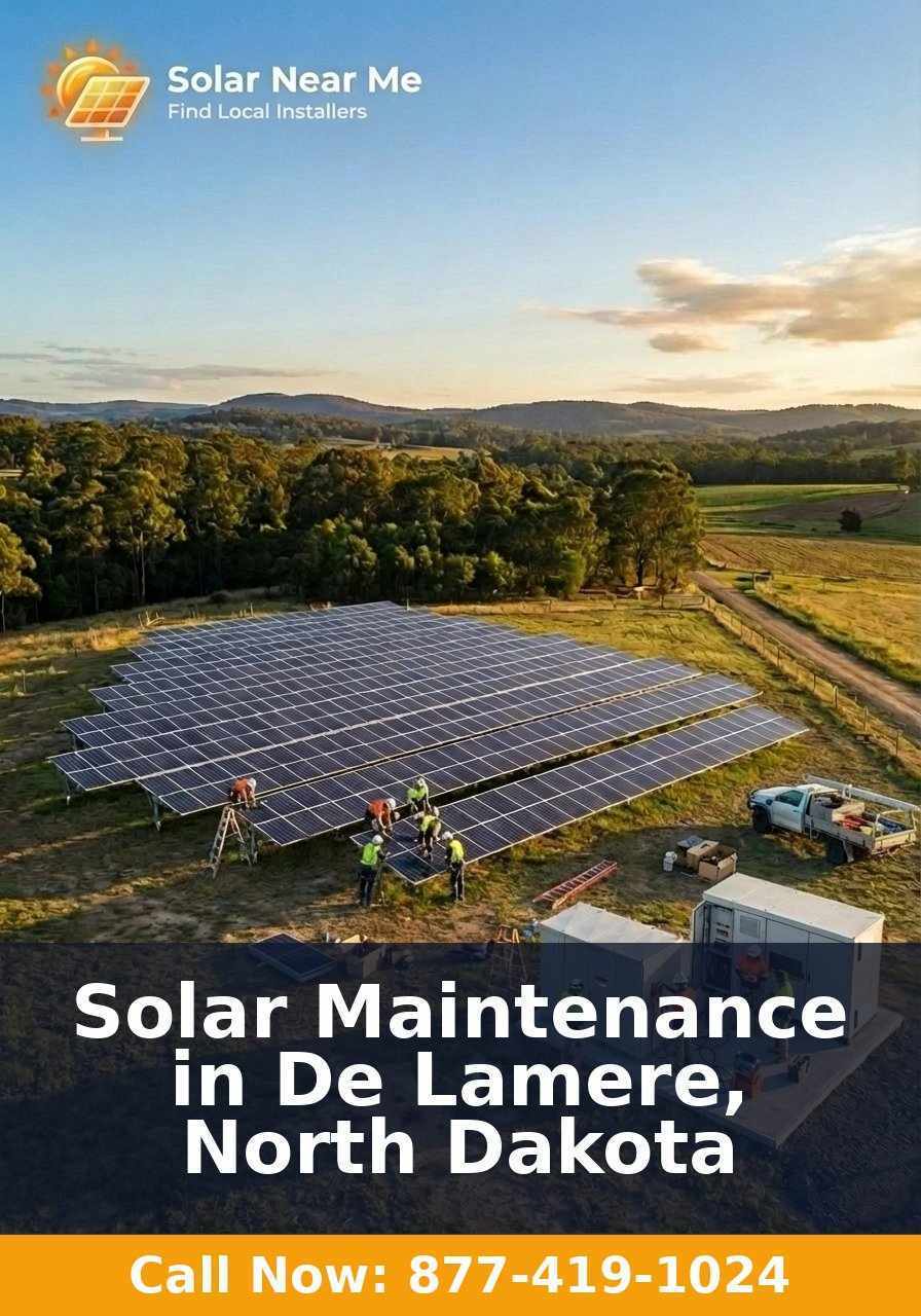 Solar Maintenance in De Lamere, North Dakota