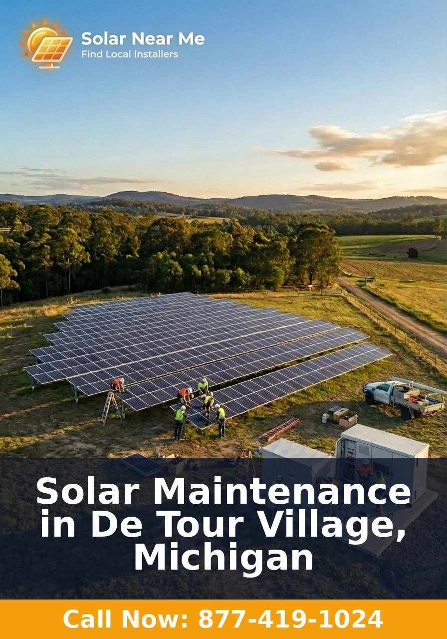 Solar Maintenance in De Tour Village, Michigan