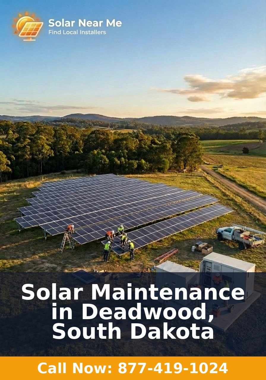 Solar Maintenance in Deadwood, South Dakota