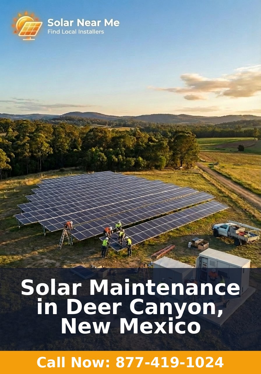 Solar Maintenance in Deer Canyon, New Mexico