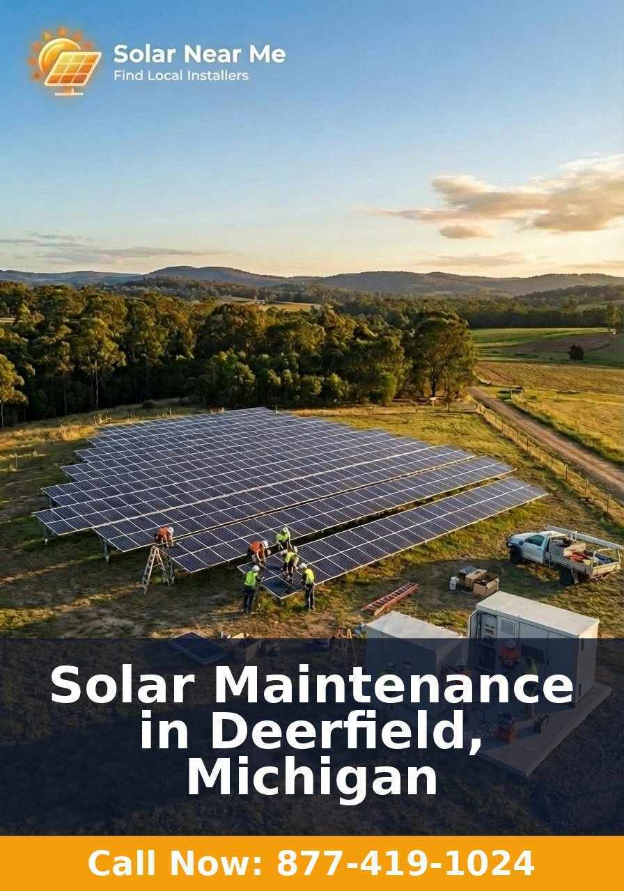 Solar Maintenance in Deerfield, Michigan