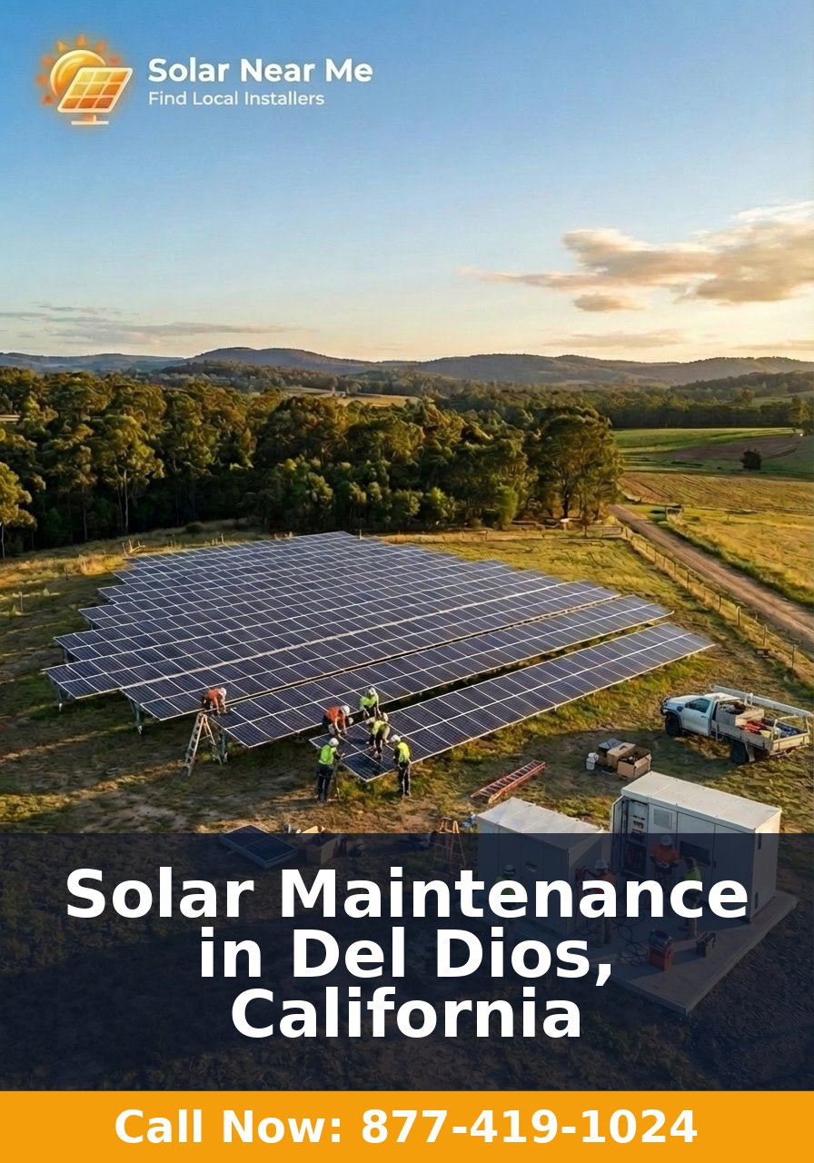 Solar Maintenance in Del Dios, California
