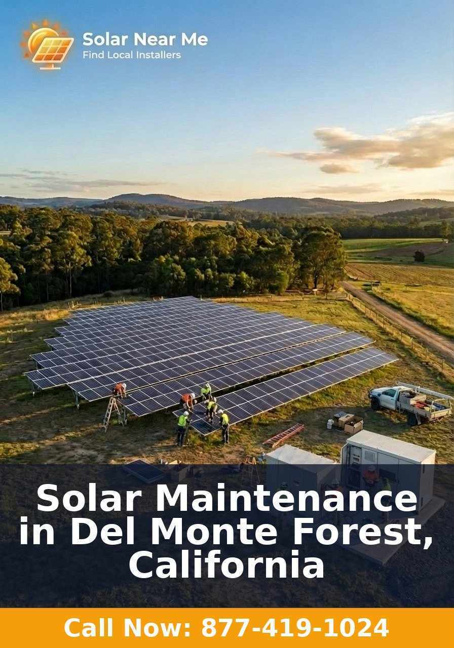 Solar Maintenance in Del Monte Forest, California