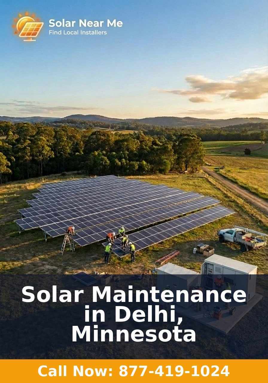 Solar Maintenance in Delhi, Minnesota