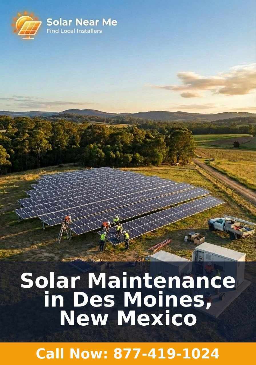Solar Maintenance in Des Moines, New Mexico