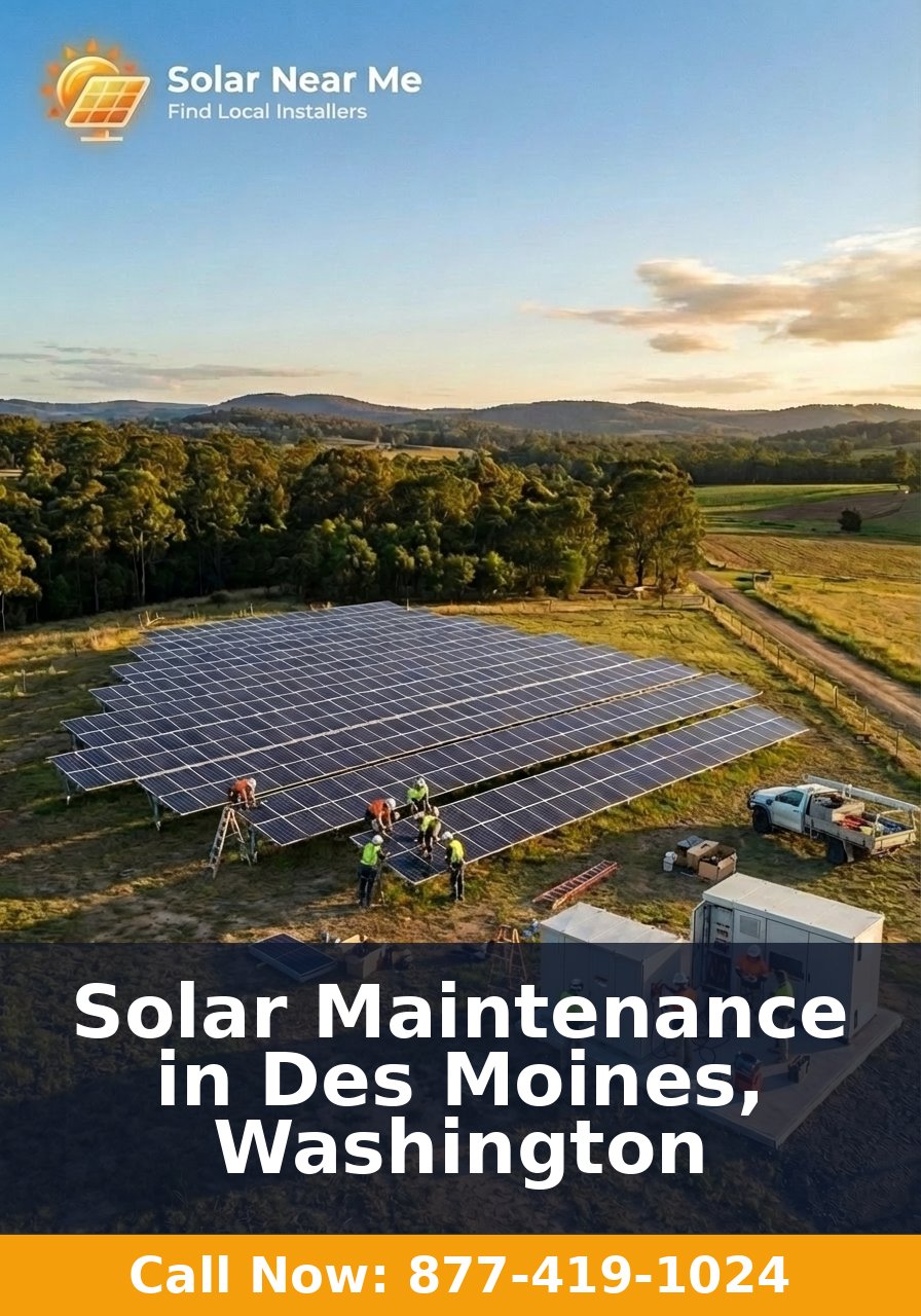 Solar Maintenance in Des Moines, Washington