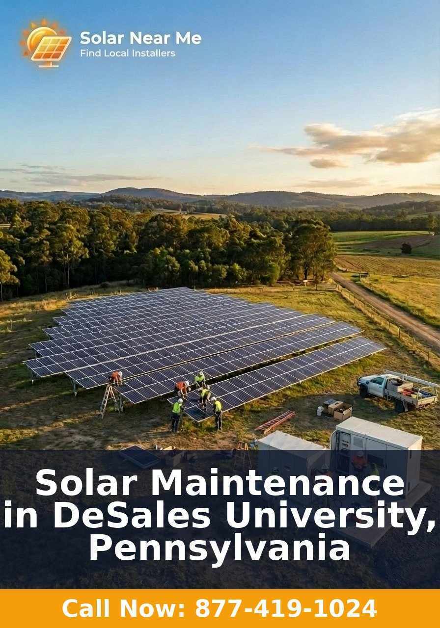 Solar Maintenance in DeSales University, Pennsylvania