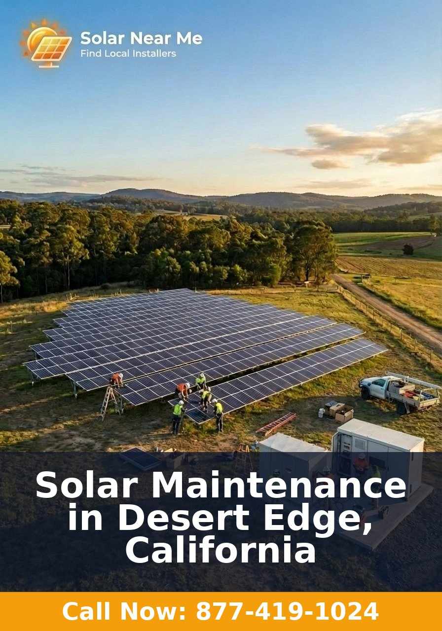 Solar Maintenance in Desert Edge, California