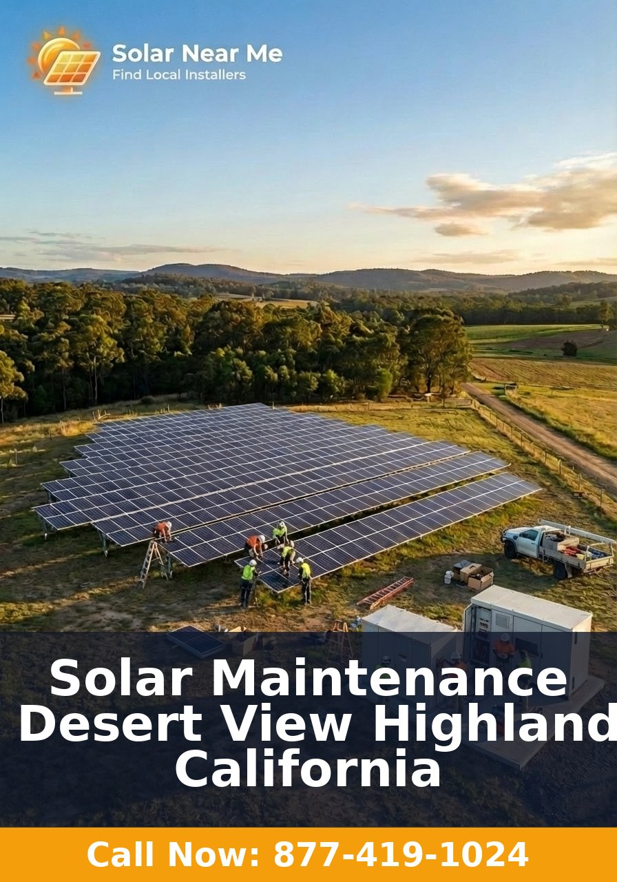Solar Maintenance in Desert View Highlands, California