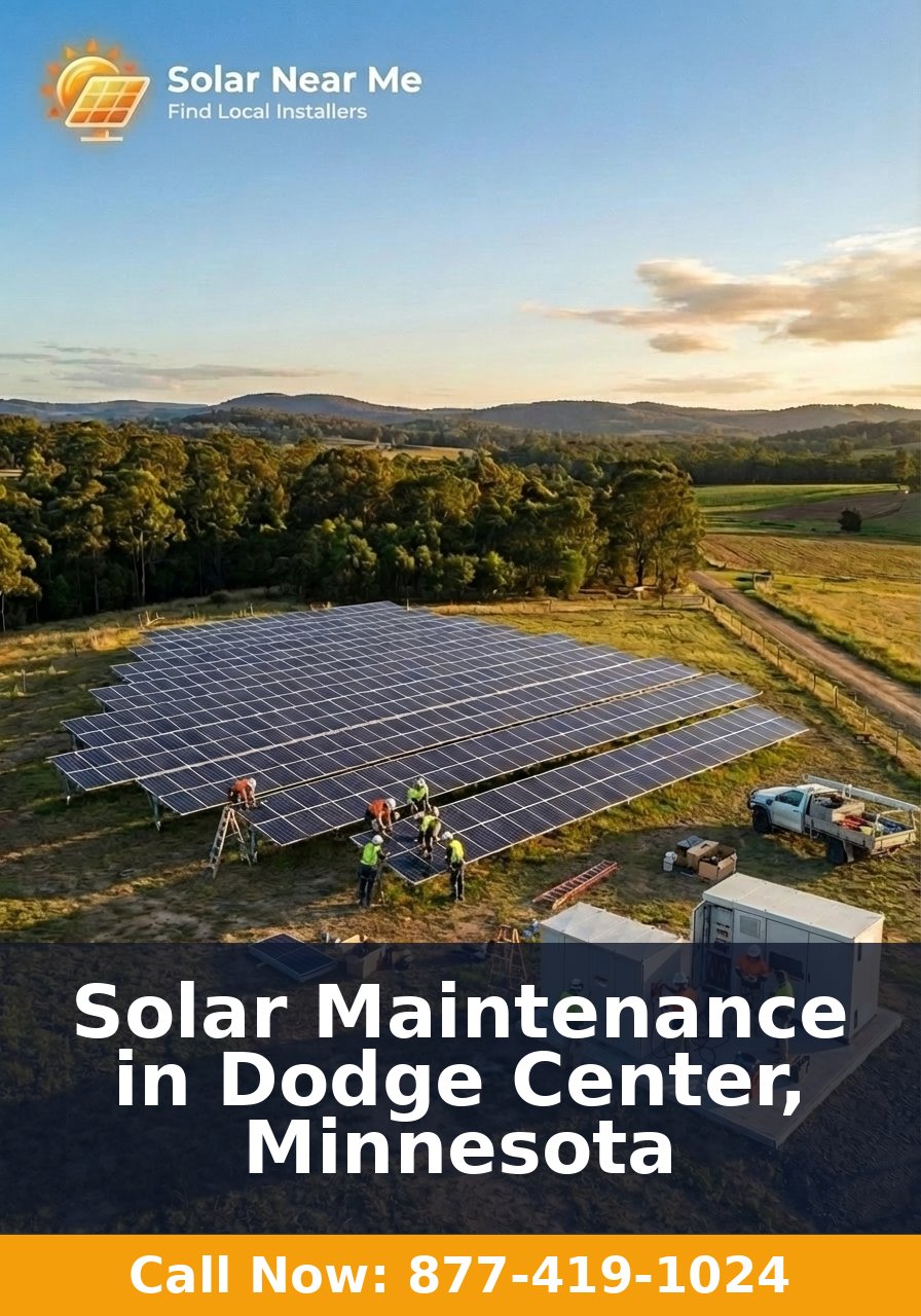 Solar Maintenance in Dodge Center, Minnesota
