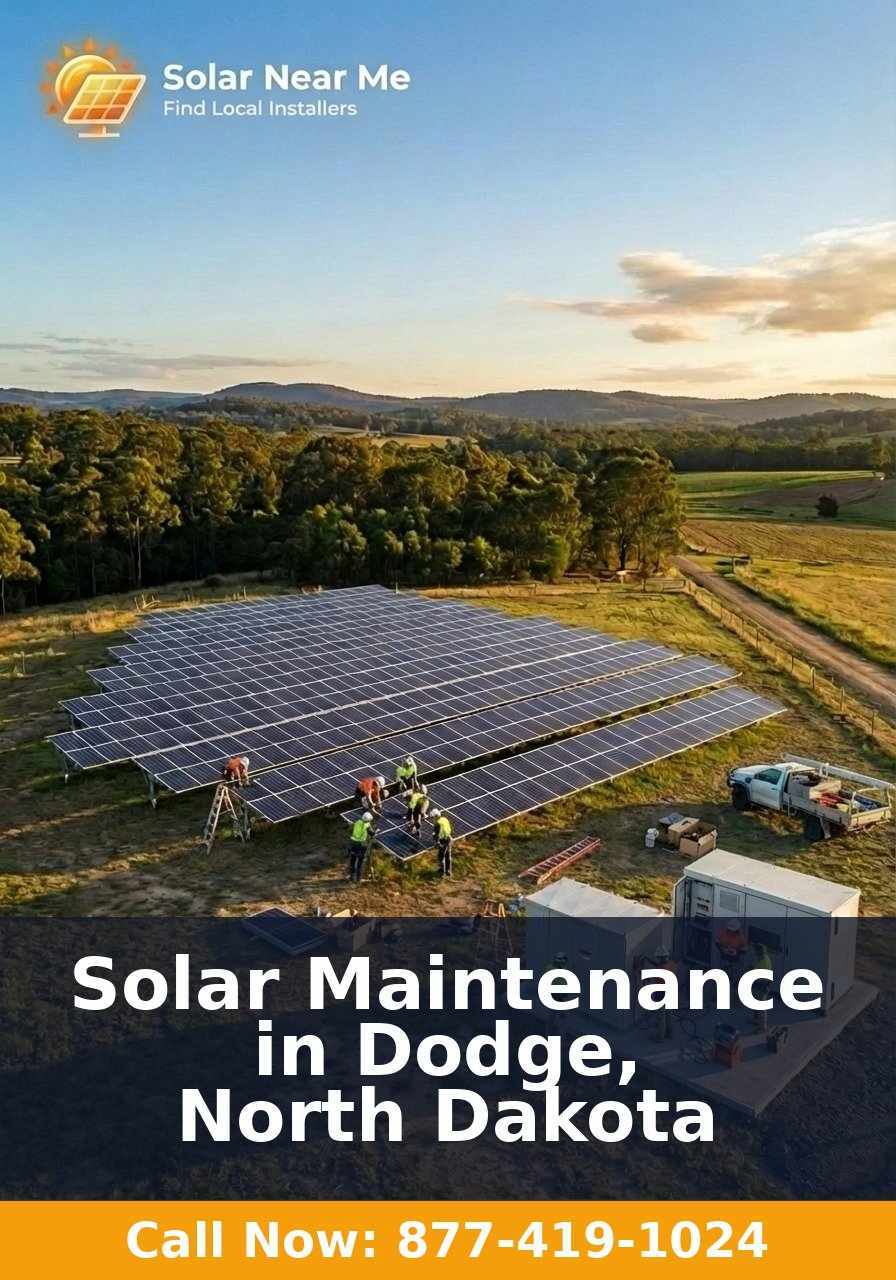 Solar Maintenance in Dodge, North Dakota