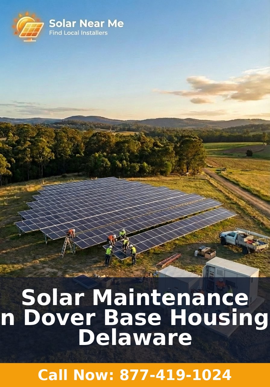 Solar Maintenance in Dover Base Housing, Delaware